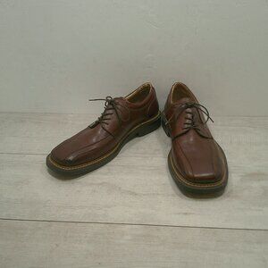 Sketchers Casual Style Brown Leather Lace up Loafer Shoe Made in Italy Size 12